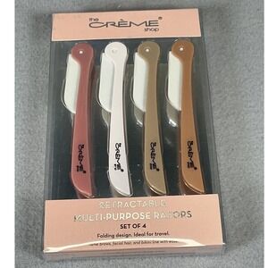 The Creme Shop Eyebrow Razors Set of 4 Retractable Facial‎ Hair Trimmer NWT